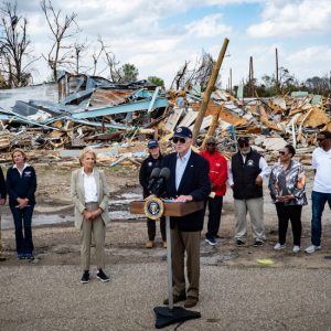 Biden Surveys Damage From Deadly Tornado in Mississippi